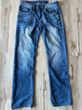 Buffalo David Bitton Jeans Mens 30x32 Blue Straight Fit Denim Pants